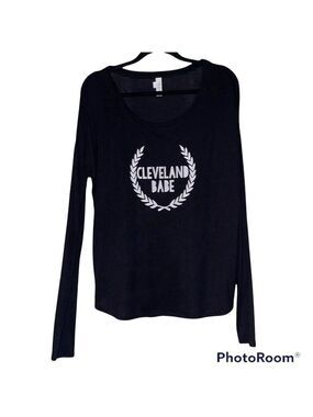 BELLA | Cleveland Babe Black Long Sleeve Tee